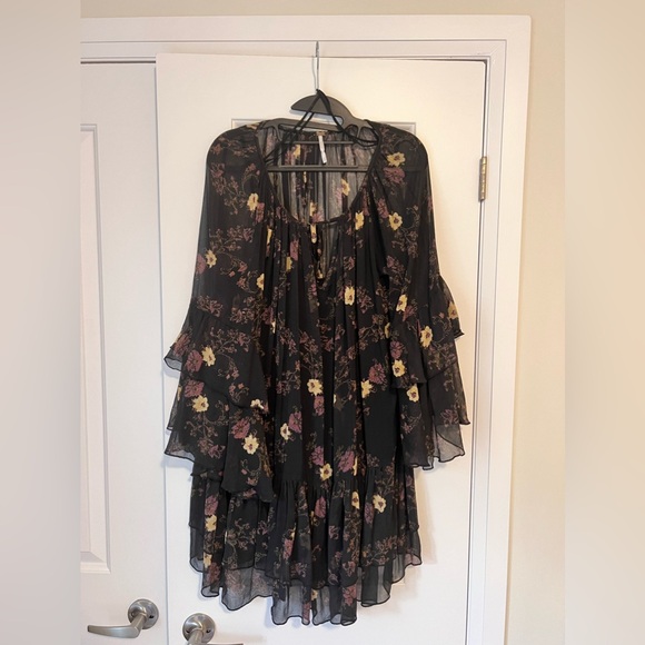 FREE PEOPLE Floral Mini Dress - Picture 1 of 4